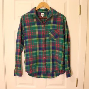 UNIQLO OVERSIZED FLANNEL BUTTON DOWN